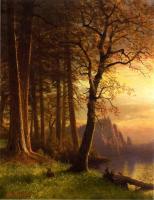 Bierstadt, Albert - Sunset in California Yosemite